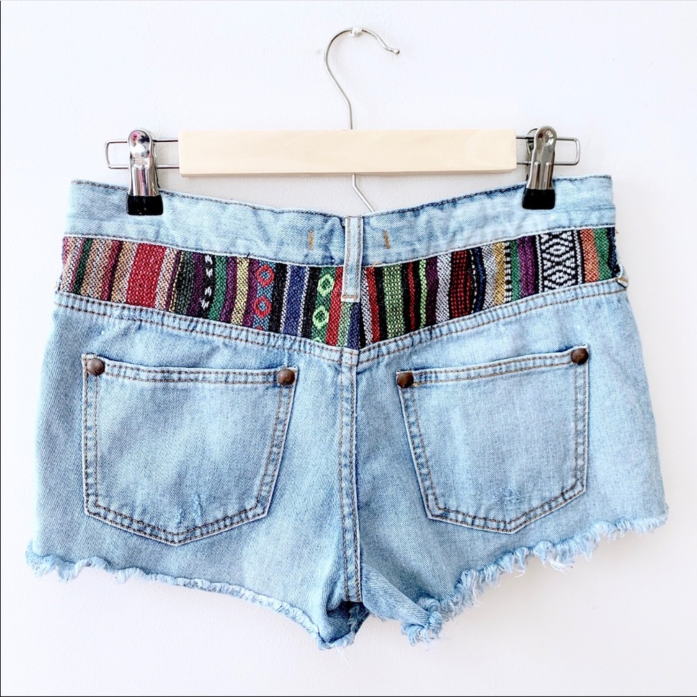 Free People Rugged Ripped Baja Denim Shorts - Picture 6 of 8